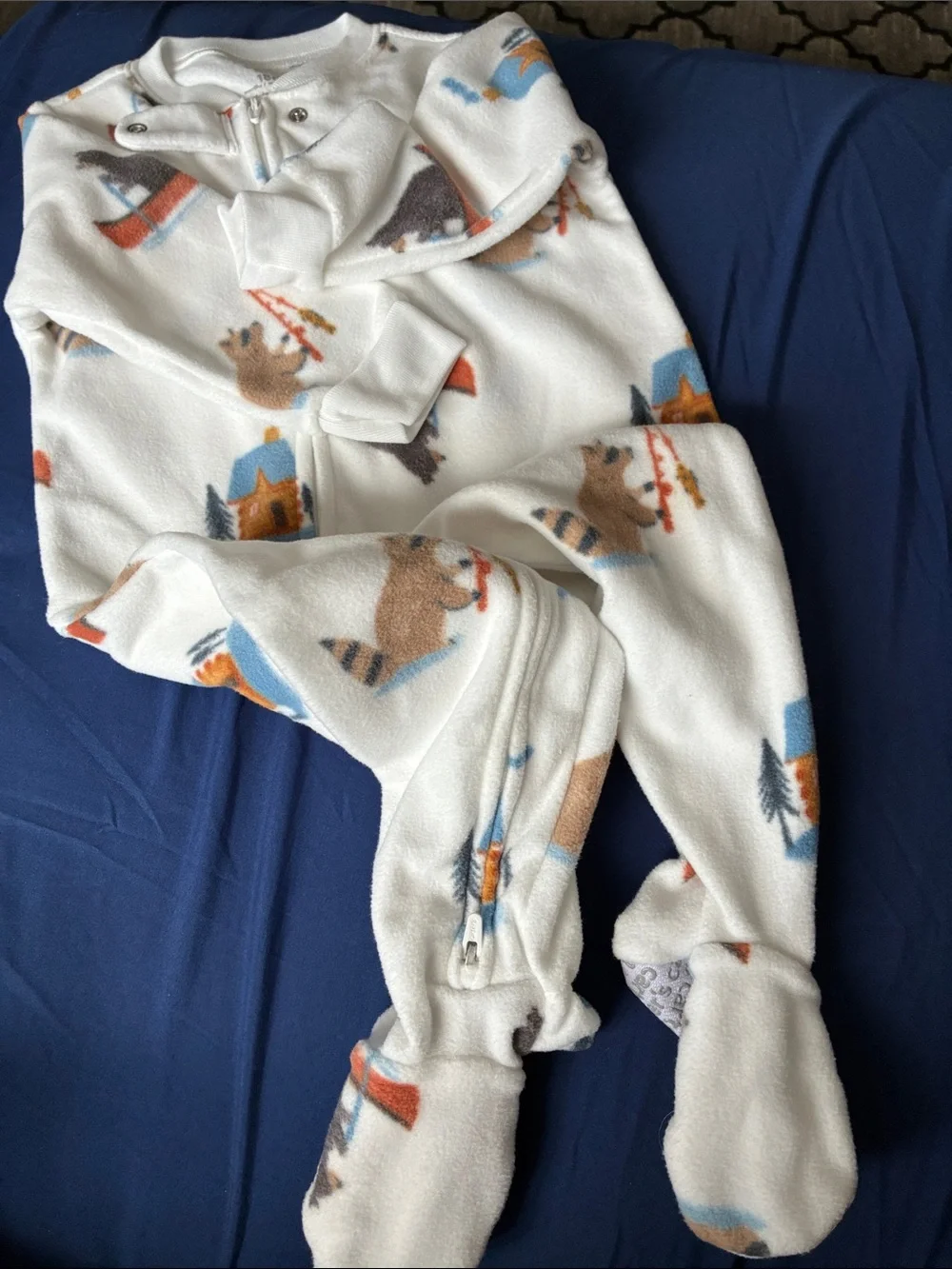 Carters white fleece